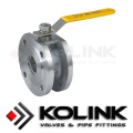 Cast Steel Wafer Type Ball Valve, Thin Type Body